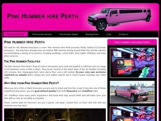 Pink Hummer hire Perth